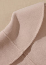 Red Bean Taro Double Face Wool Coat - LaceMade