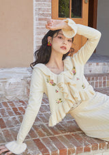 Snow Rose Cardigan - LaceMade