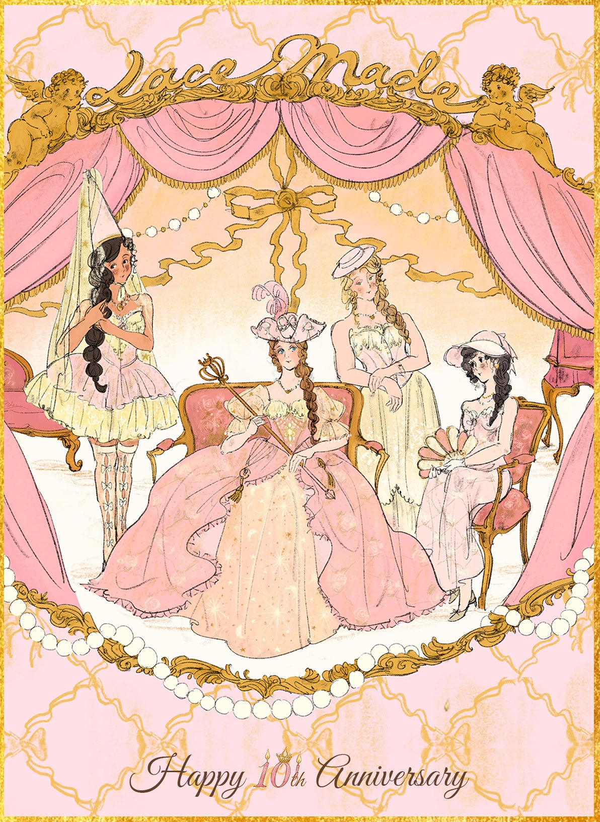 LaceMade princesses celebrating our tenth anniversary